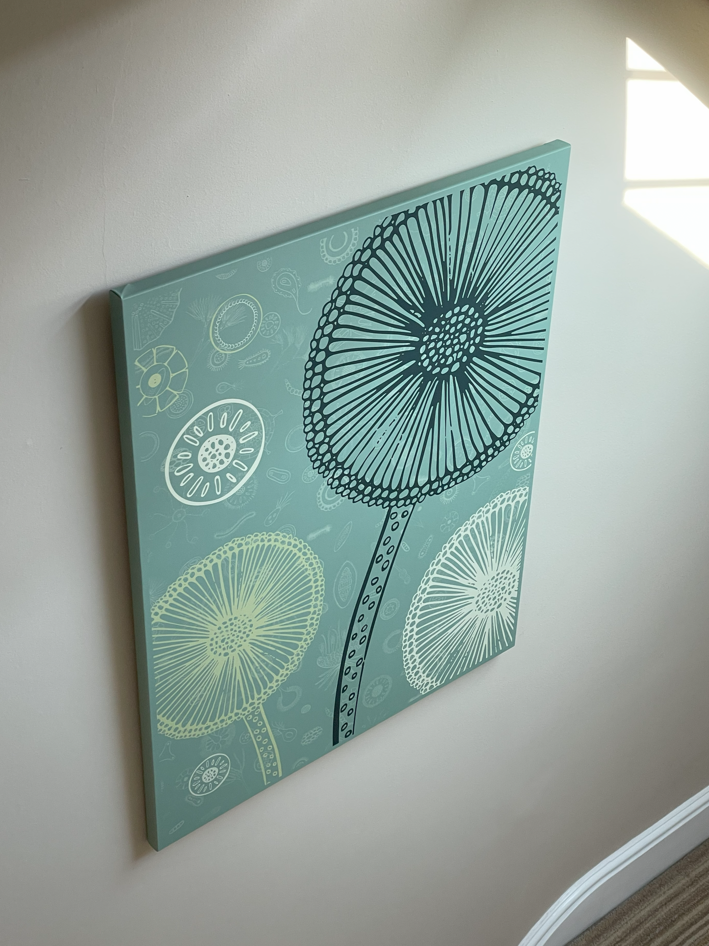 Through The Microscope - Green Framed