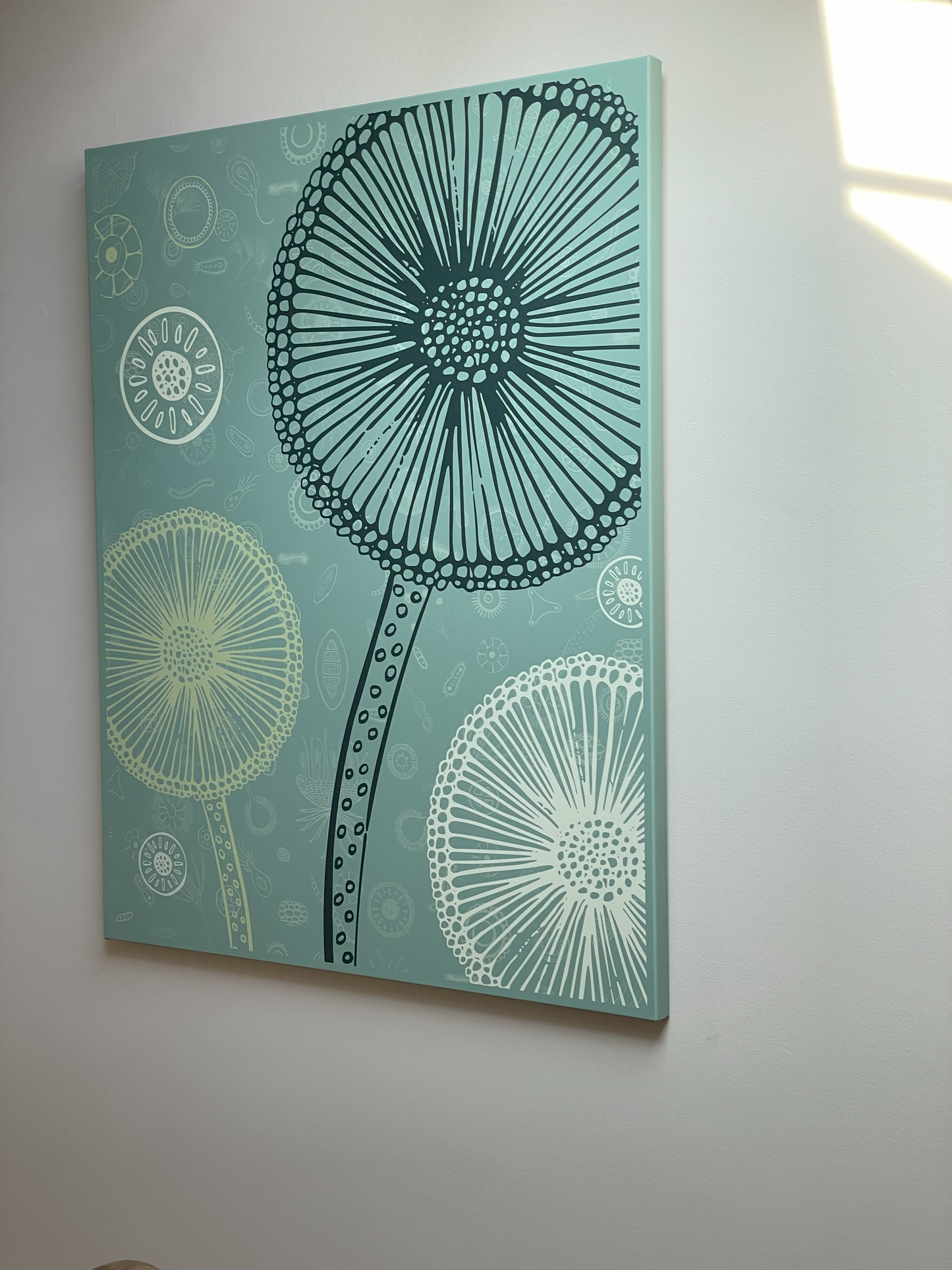 Through The Microscope - Green Framed